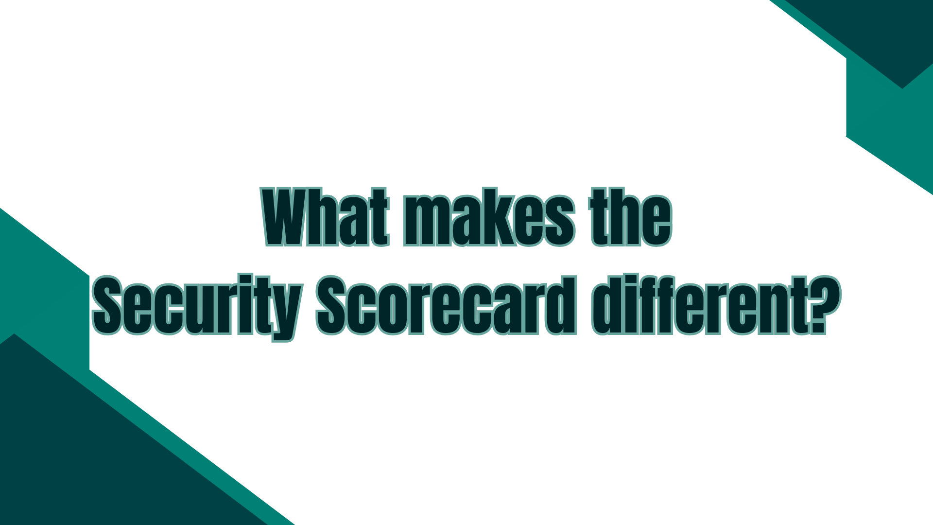 What makes the Security Scorecard different video thumbnail